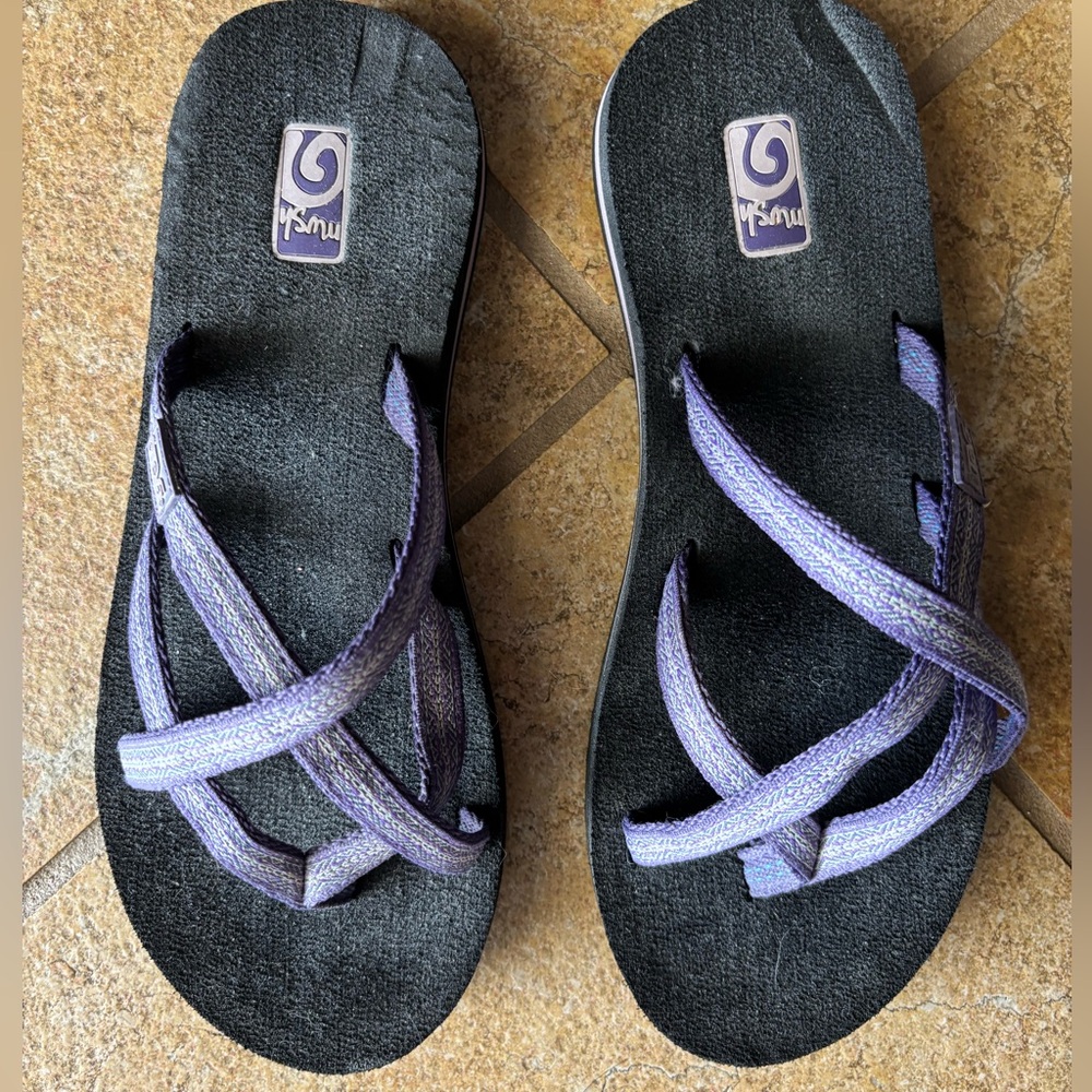 Teva Purple and Black Sandals